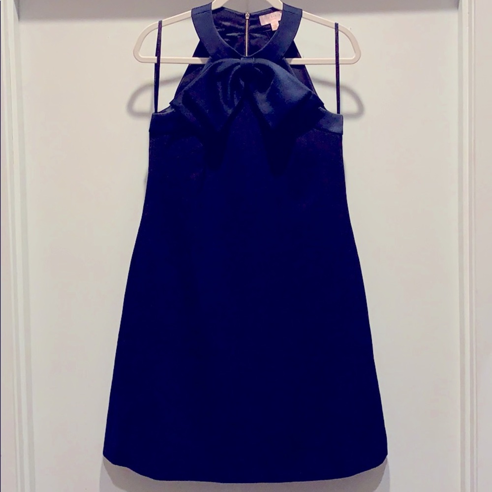 Ted Baker Navy Bow Detail Dress